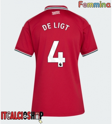 Manchester United Matthijs de Ligt #4 Prima Maglia Femmina 2026-27 Manica Corta